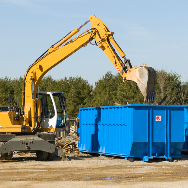 are there any restrictions on where a residential dumpster can be placed in Salisbury MD